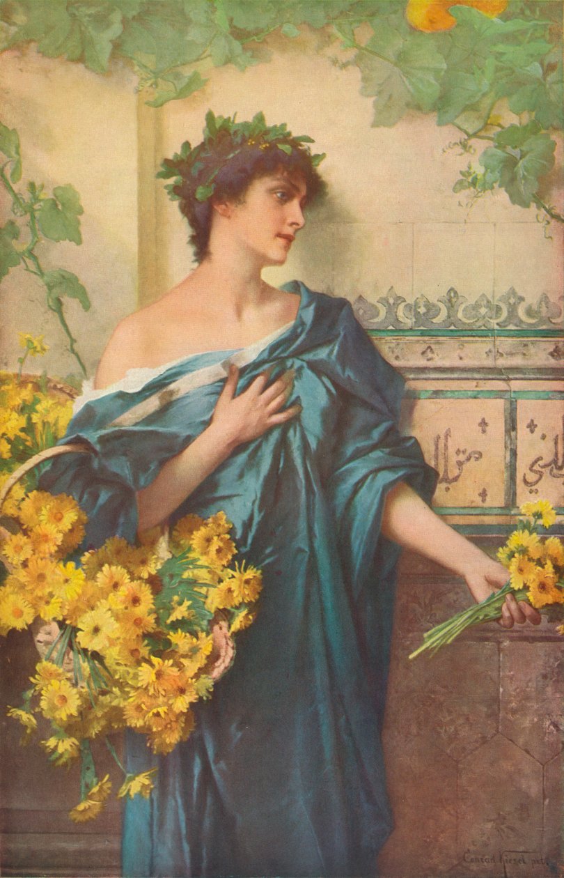 Margrieten, circa 1900-1918 door Conrad Kiesel