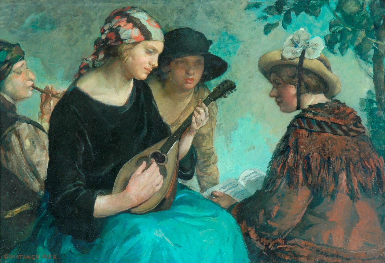 Meisje met een Mandoline door Constance Rea