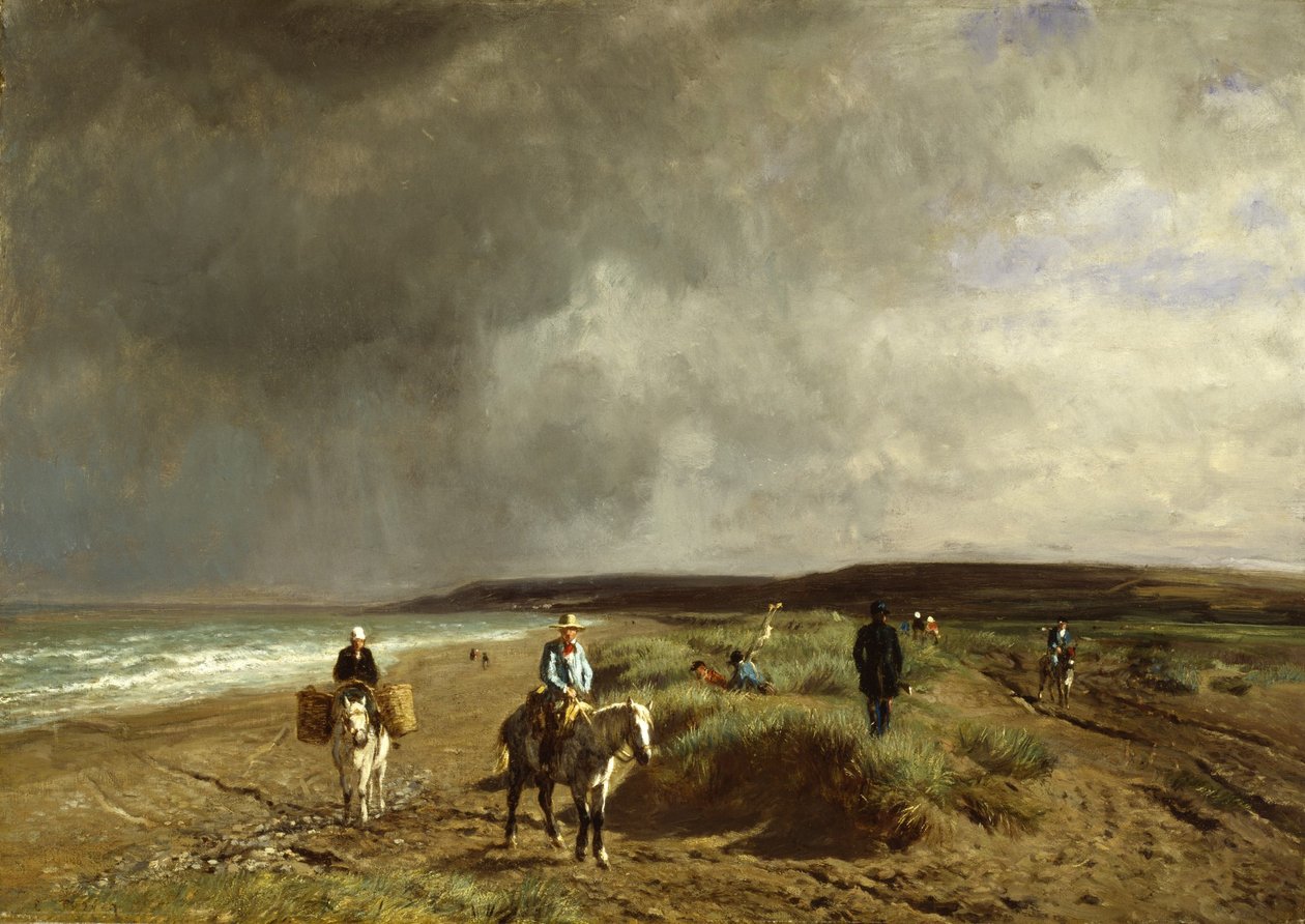 Kust bij Villers, c.1859 door Constant Emile Troyon