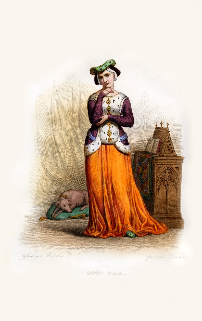 Agnès Sorel door Constant Louis Antoine Lorichon