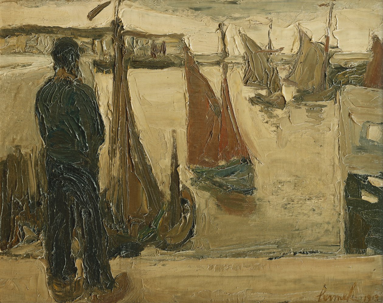 De haven van Oostende door Constant Permeke