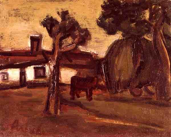 Het Boerenhof door Constant Permeke