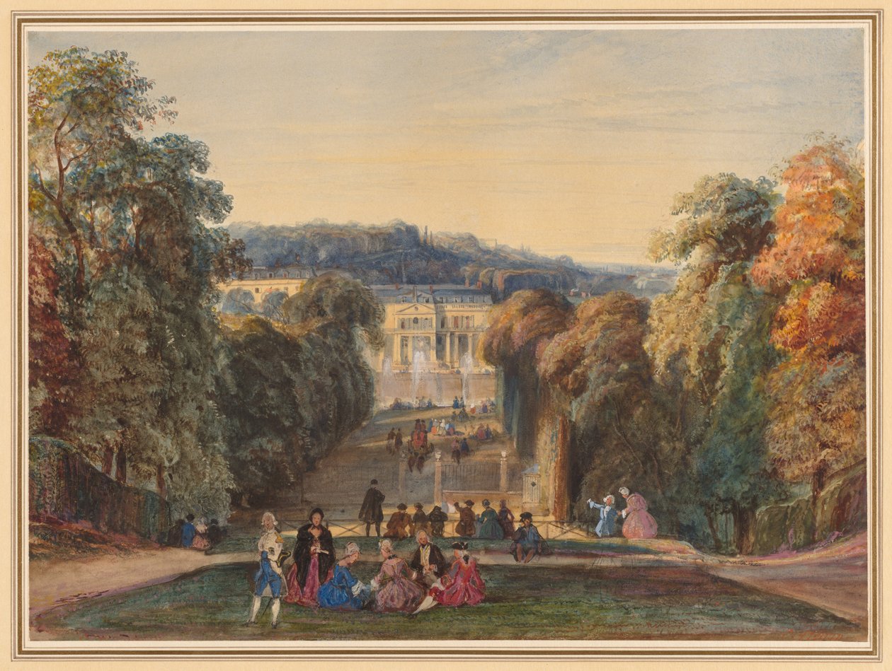 In het Park van Saint Cloud, 1800s door Constant Troyon