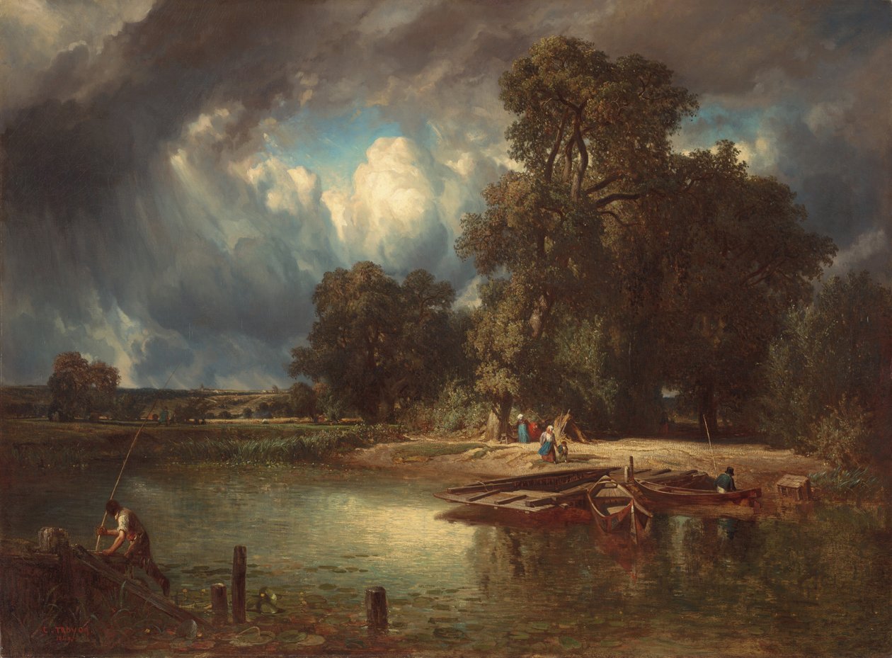 De naderende storm, 1849 door Constant Troyon