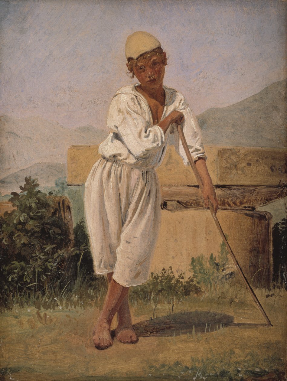 Een herdersjongen. Pompeii door Constantin Hansen