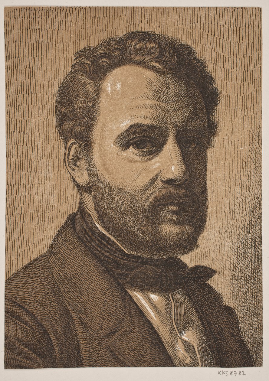 Portret van Wilhelm Marstrand door Constantin Hansen