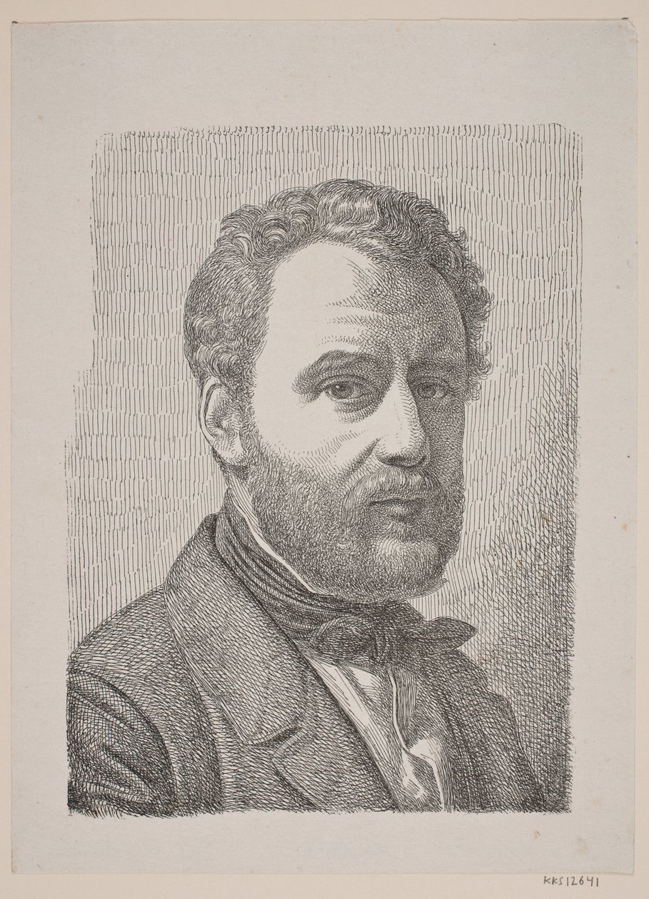 Portret van Wilhelm Marstrand door Constantin Hansen
