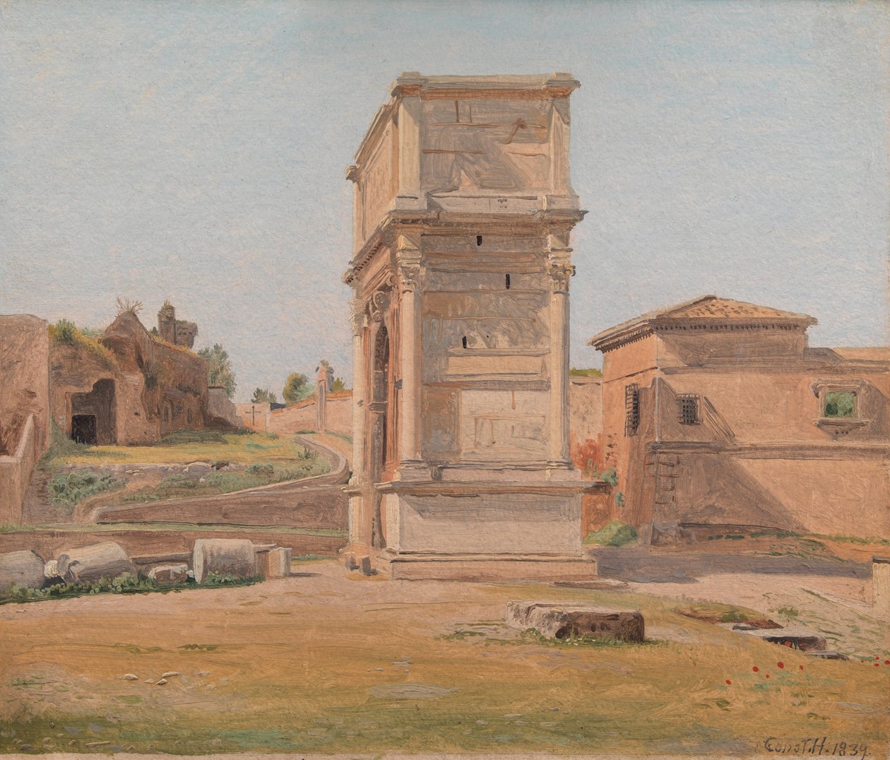 De Boog van Titus in Rome door Constantin Hansen
