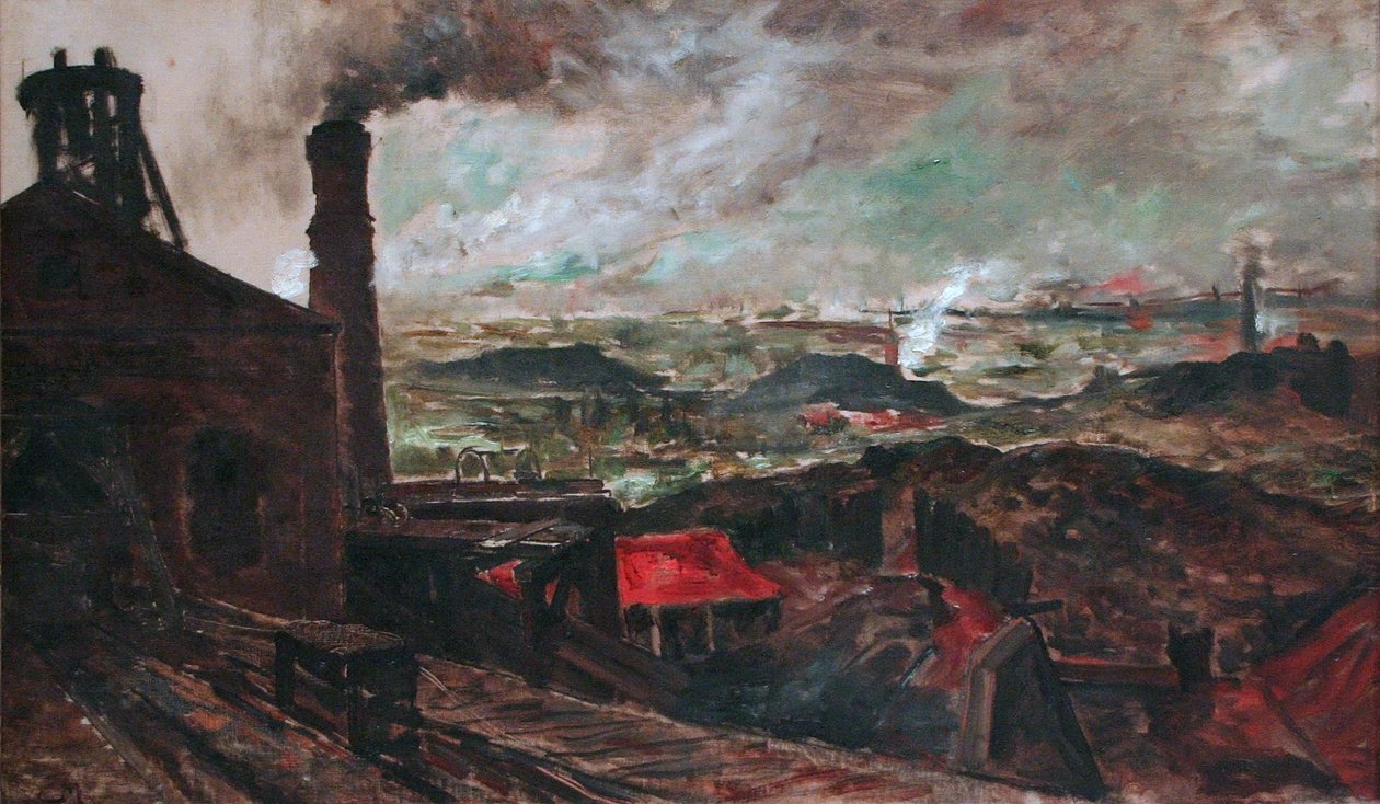Dutch: Mijnstreek Mining Area door Constantin Meunier