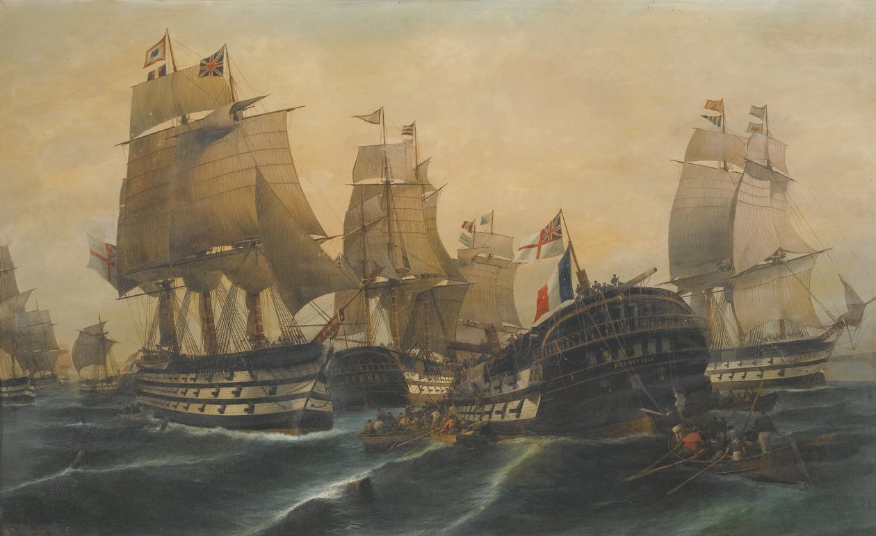 De Slag bij Trafalgar door Constantinos Volanakis