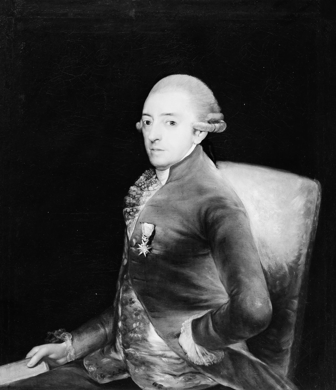 Don Bernardo de Iriarte 1735-1814 door Copy after Goya