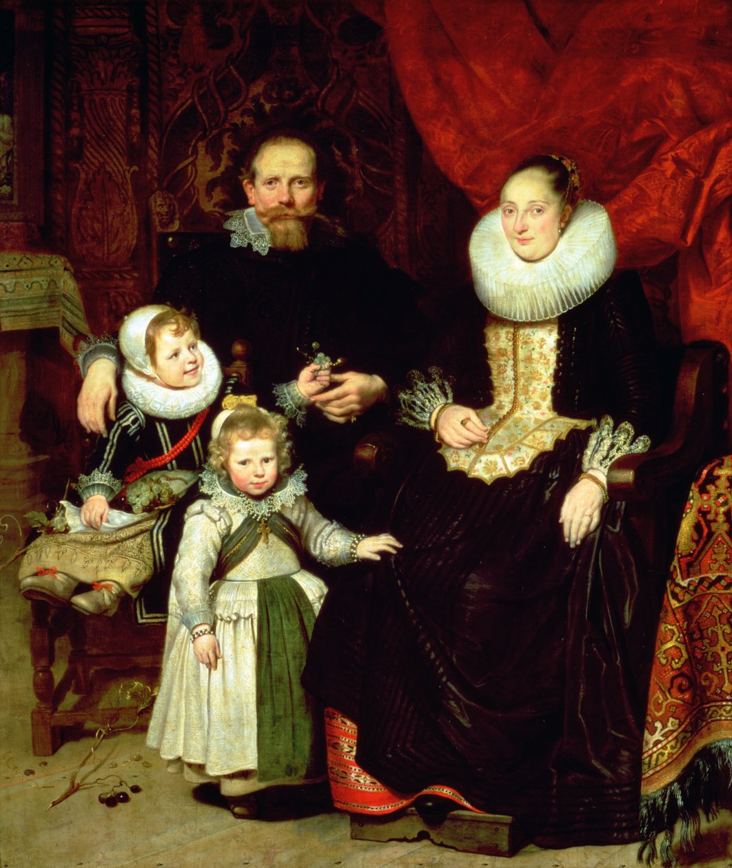 Portret van de kunstenaar met zijn familie door Cornelis de Vos