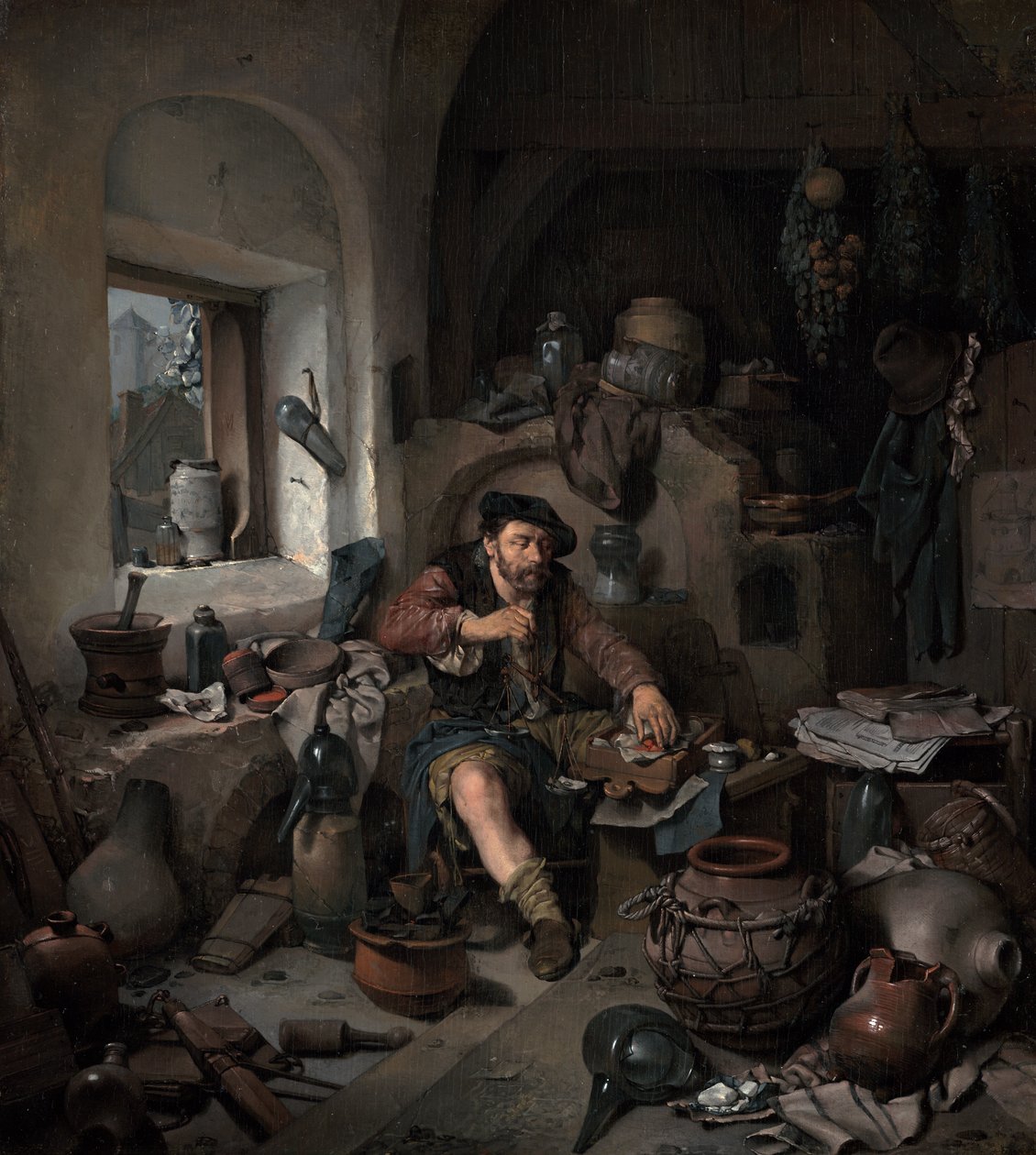 De Alchemist door Cornelis Pietersz Bega