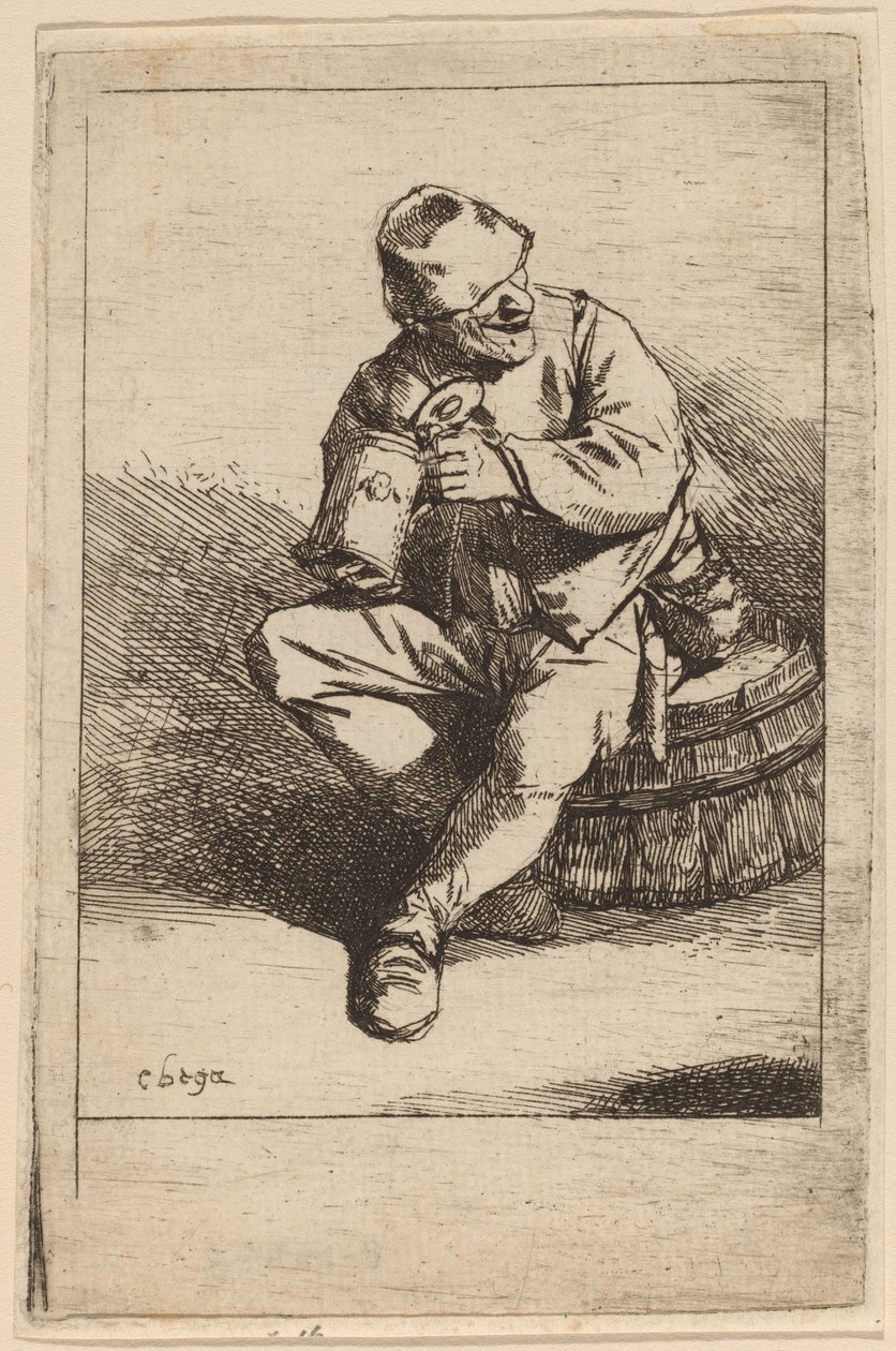 De drinker door Cornelis Pietersz Bega