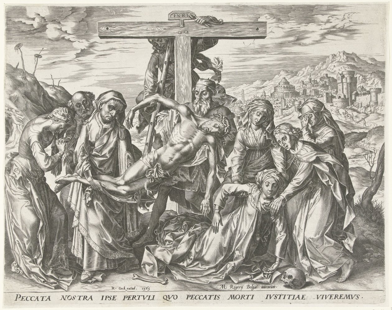 Kruisafneming door Cornelis Cort