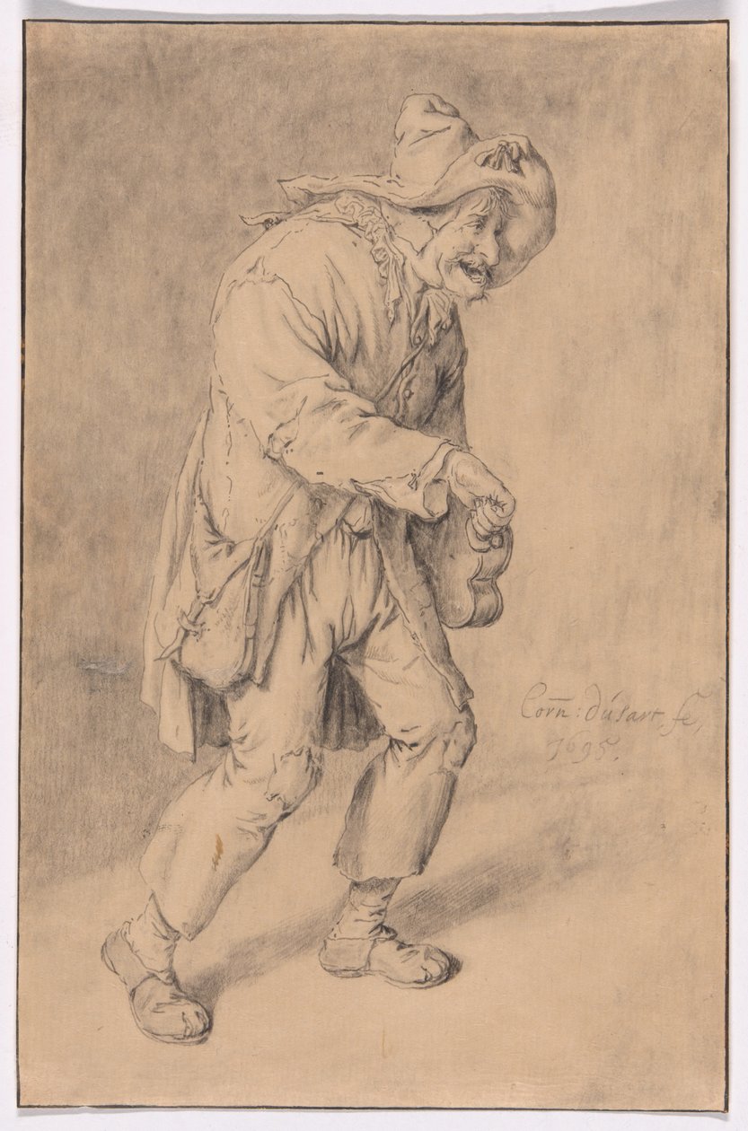 Draailierspeler door Cornelis Dusart