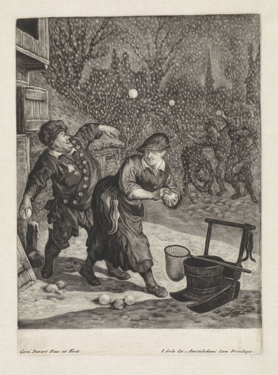 Maart door Cornelis Dusart