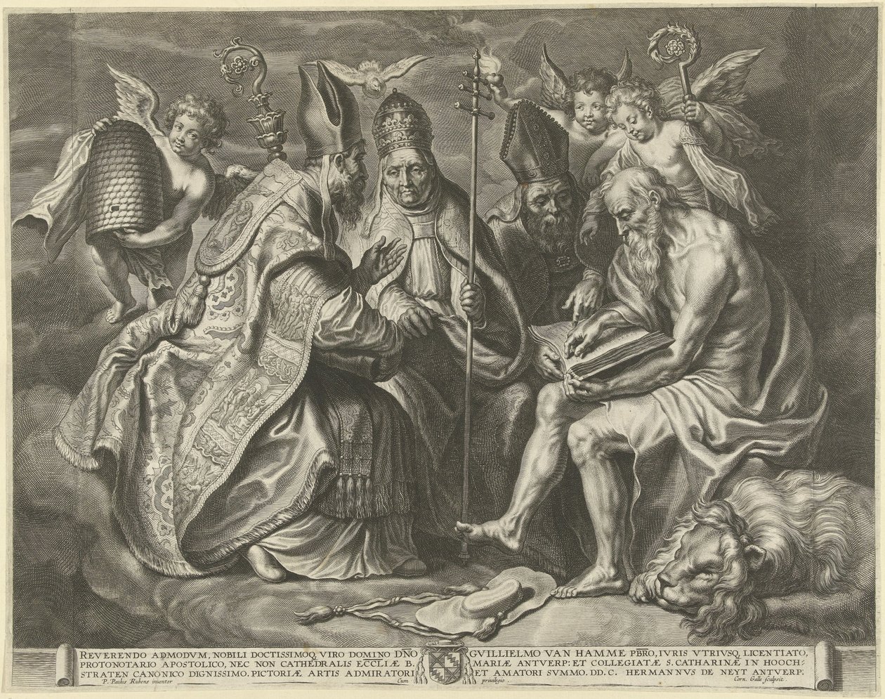 De vier kerkvaders door Cornelis Galle (I)