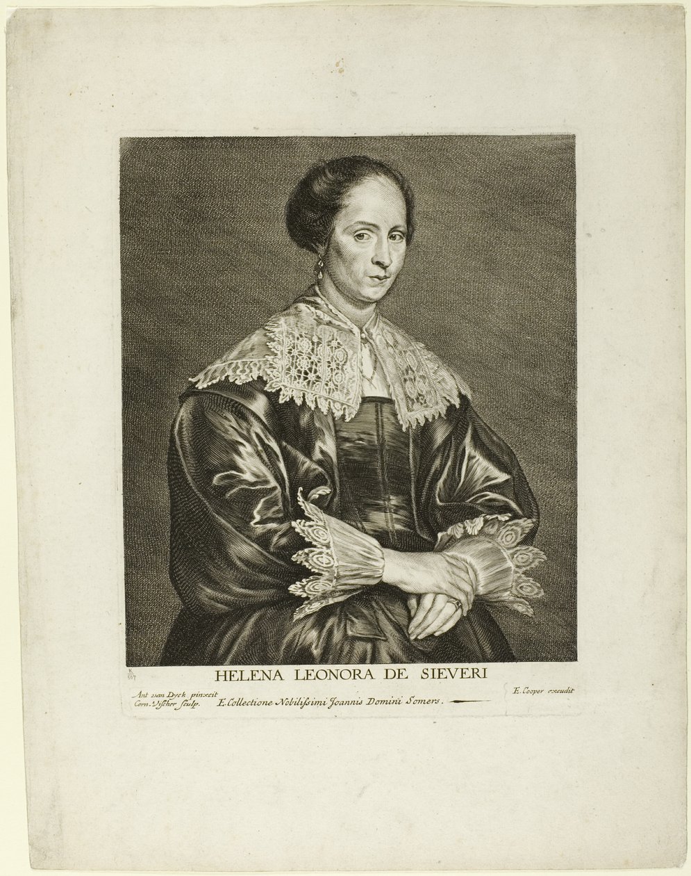 Helena-Leonora de Sieveri door Cornelis Visscher