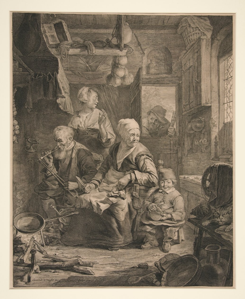 De Pannenkoekvrouw door Cornelis Visscher
