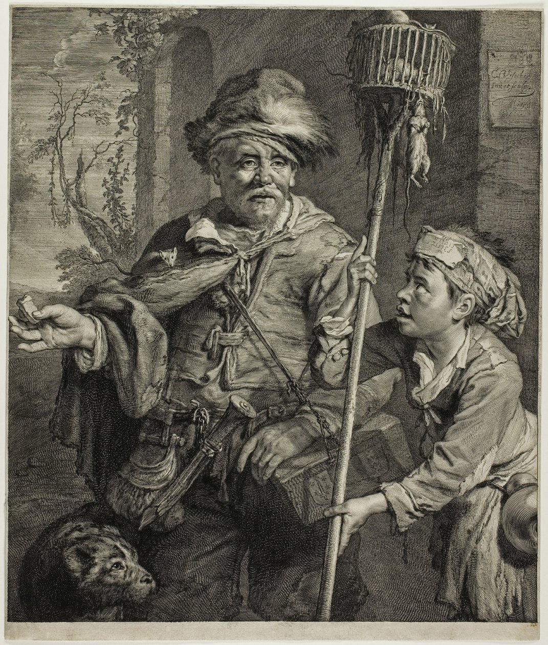 De rattenvanger door Cornelis Visscher