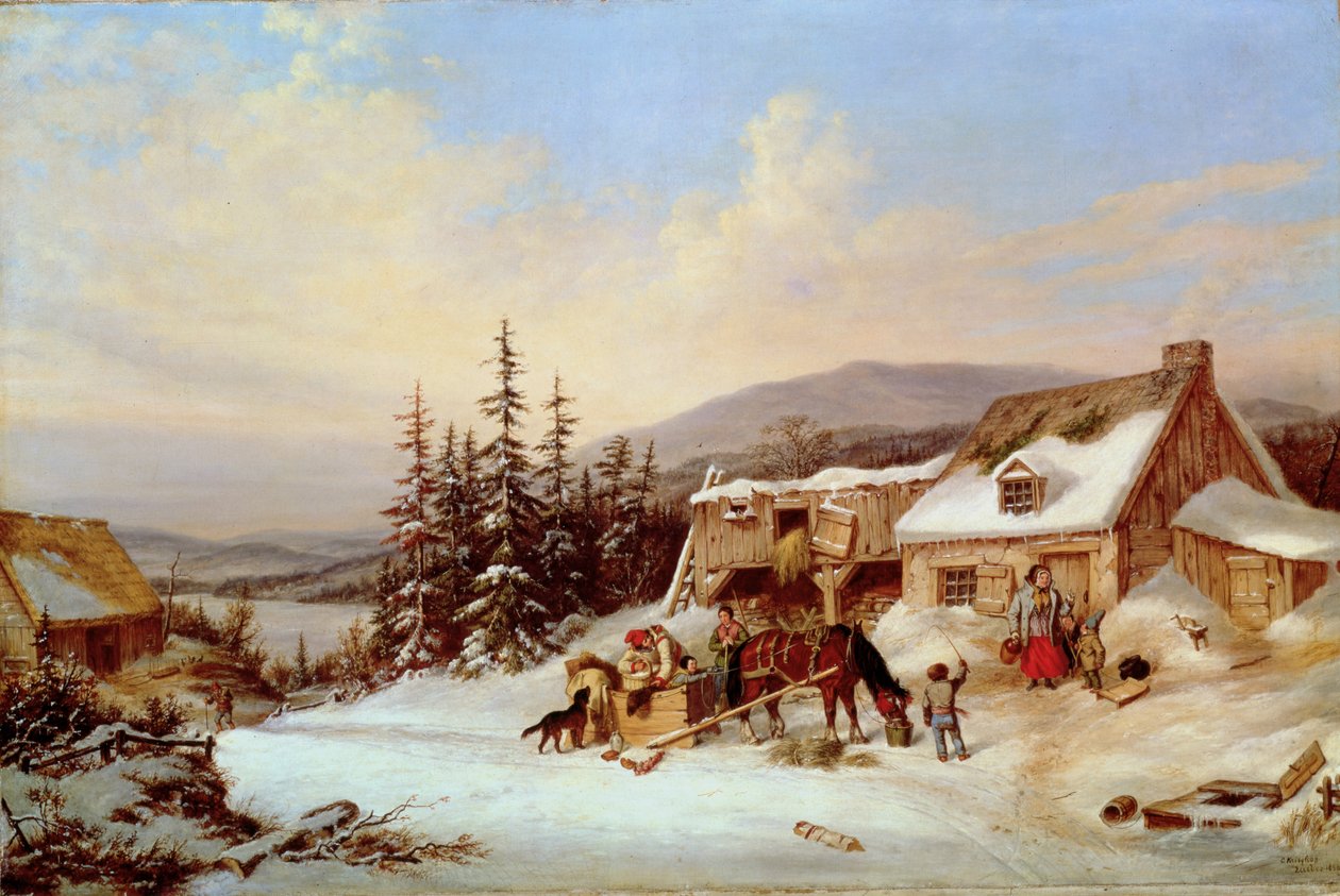 Quebec door Cornelius Krieghoff