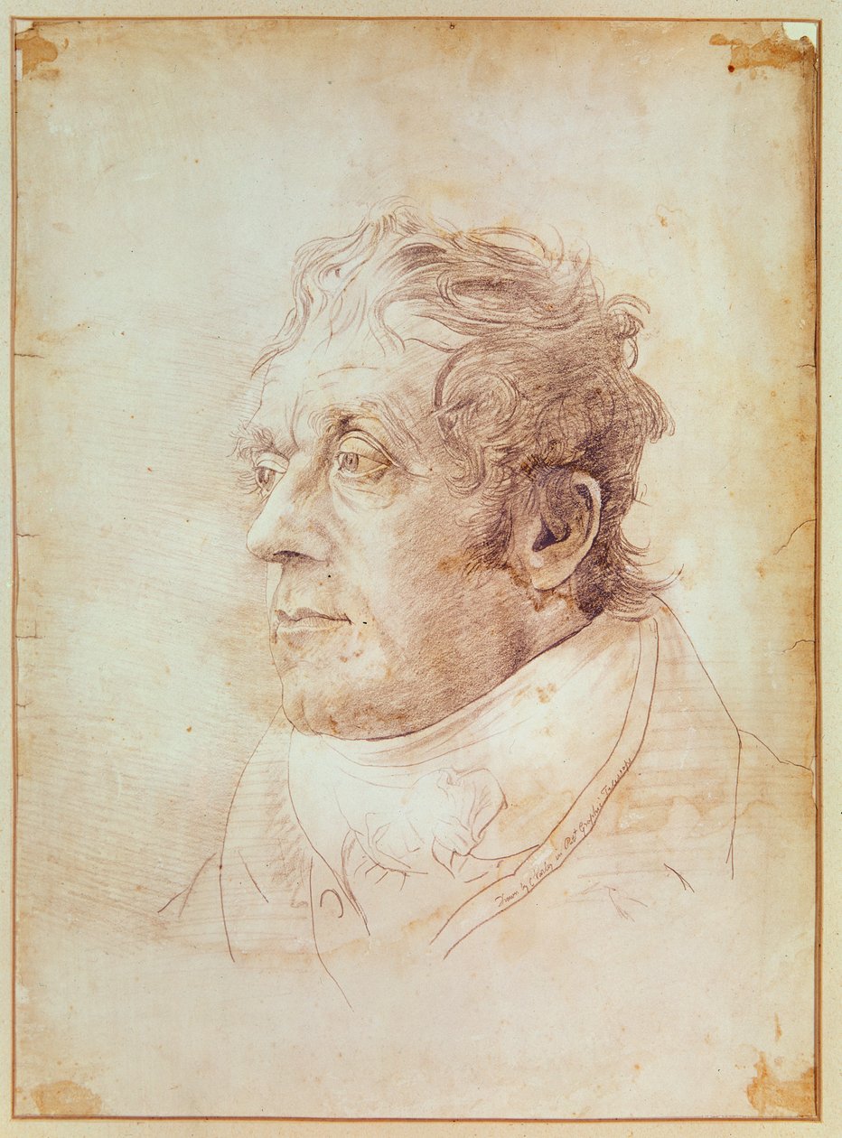 Portret van J.M.W. Turner door Cornelius Varley