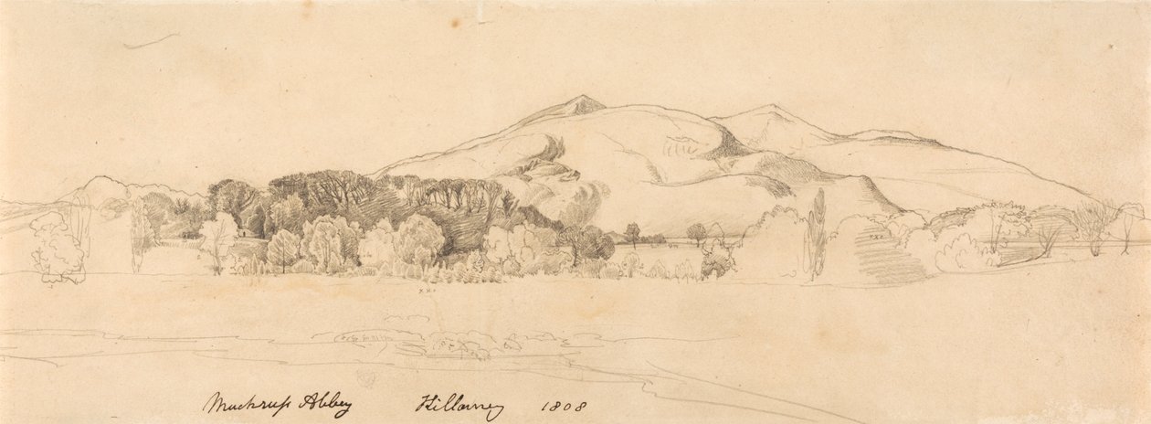 Muckross Abbey, Killarney door Cornelius Varley