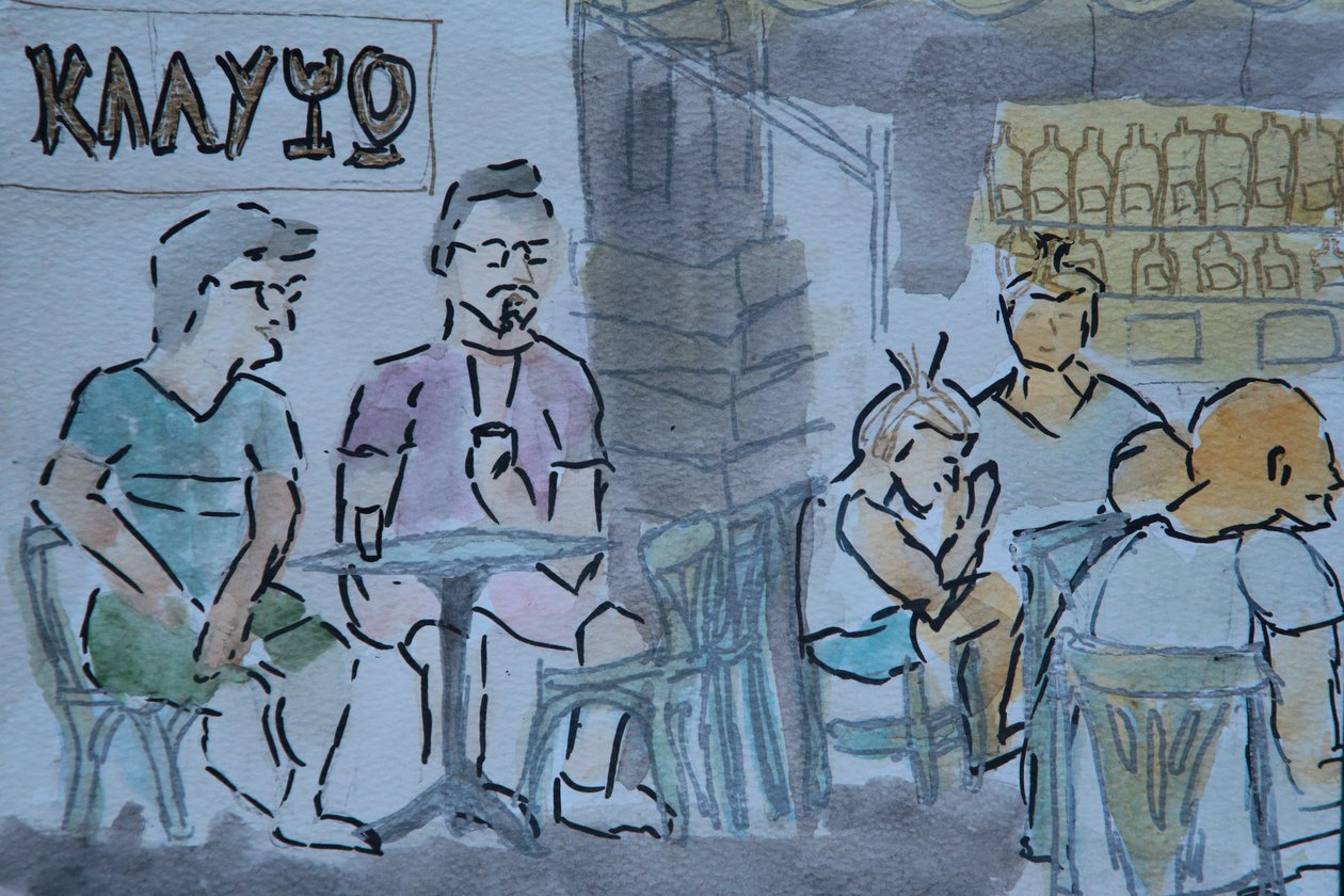 Calypso bar, Skyros door Cosima Duggal