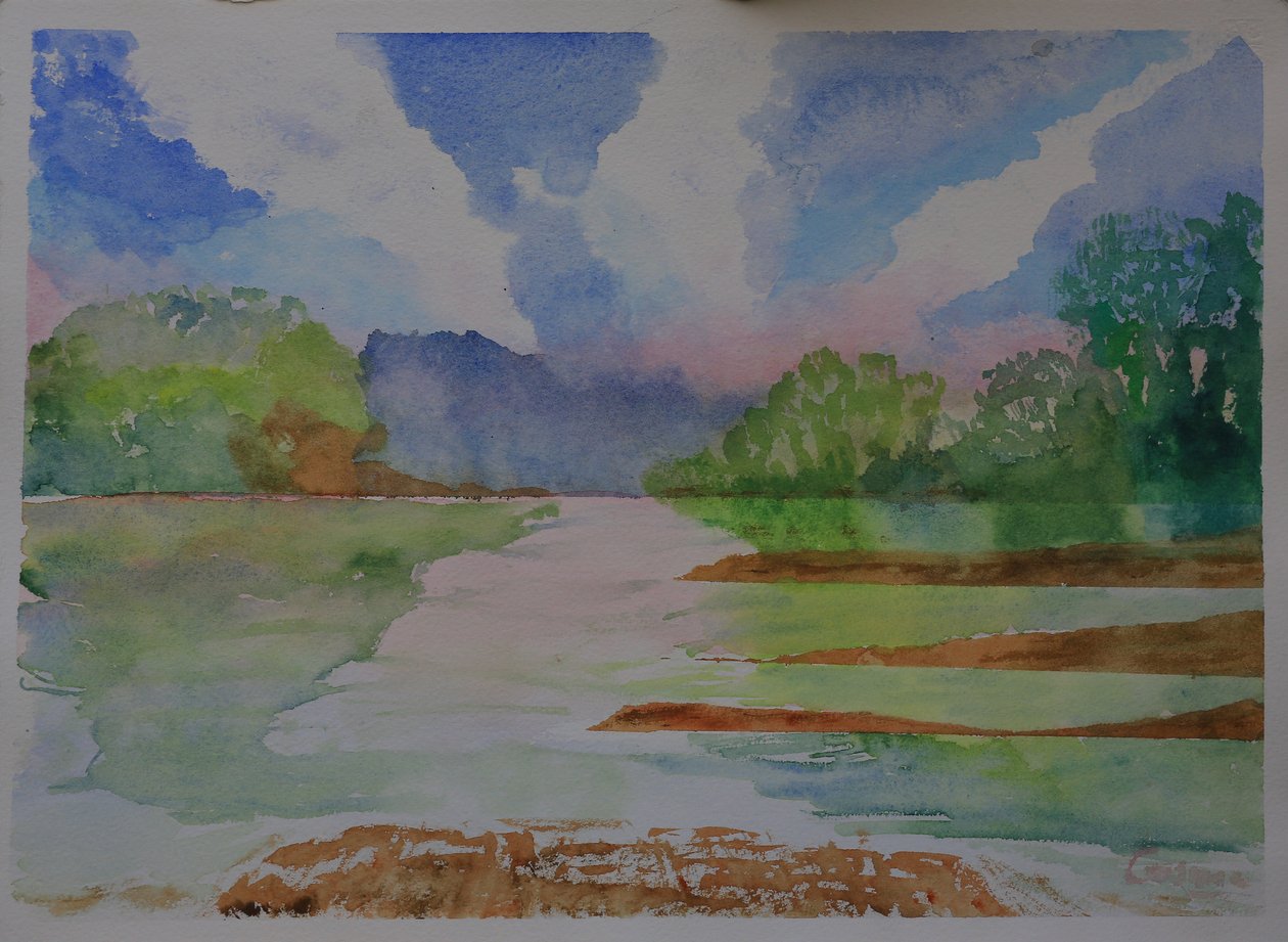 Rivier, Dittsham, Devon door Cosima Duggal