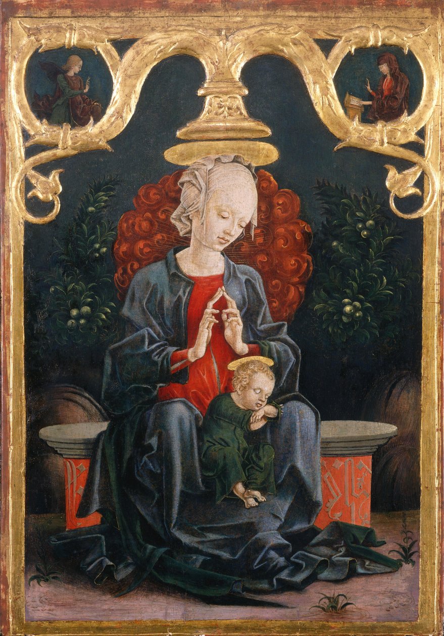 Madonna in de tuin door Cosimo Tura