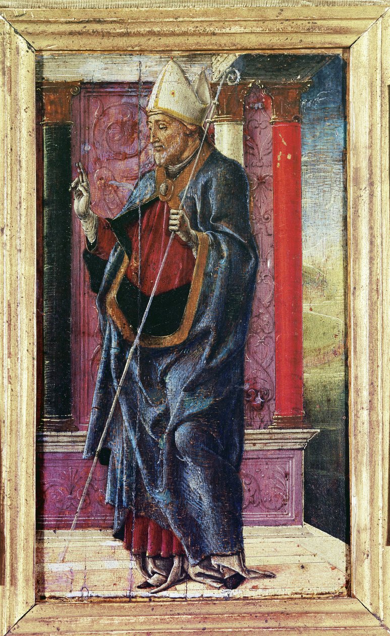 Sint Maurelio, ca. 1480 door Cosimo Tura