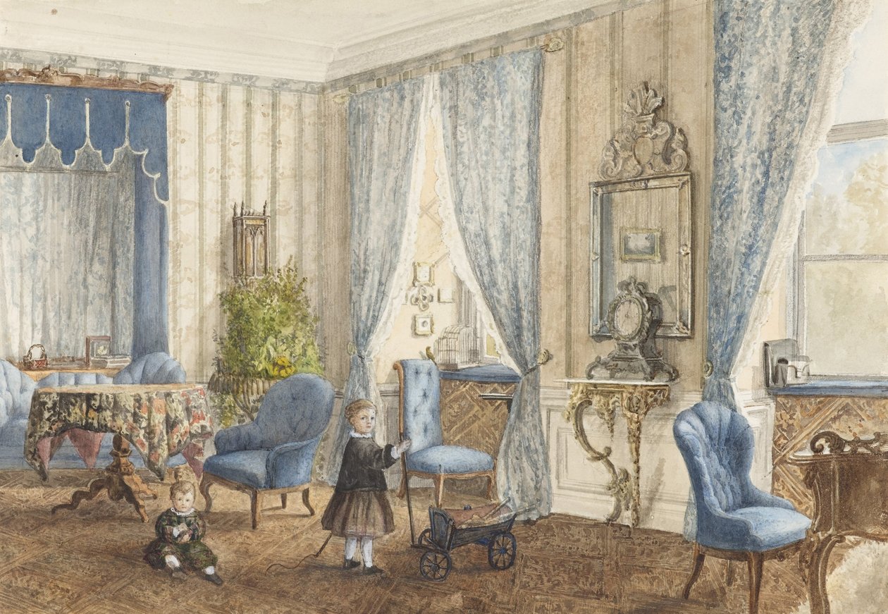 Salon Siebleben, nabij Gotha, Duitsland door Countess Schoenberg