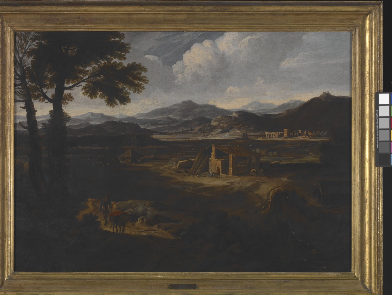 Een Zuid-Italiaans Landschap door Crescenzio Onofri