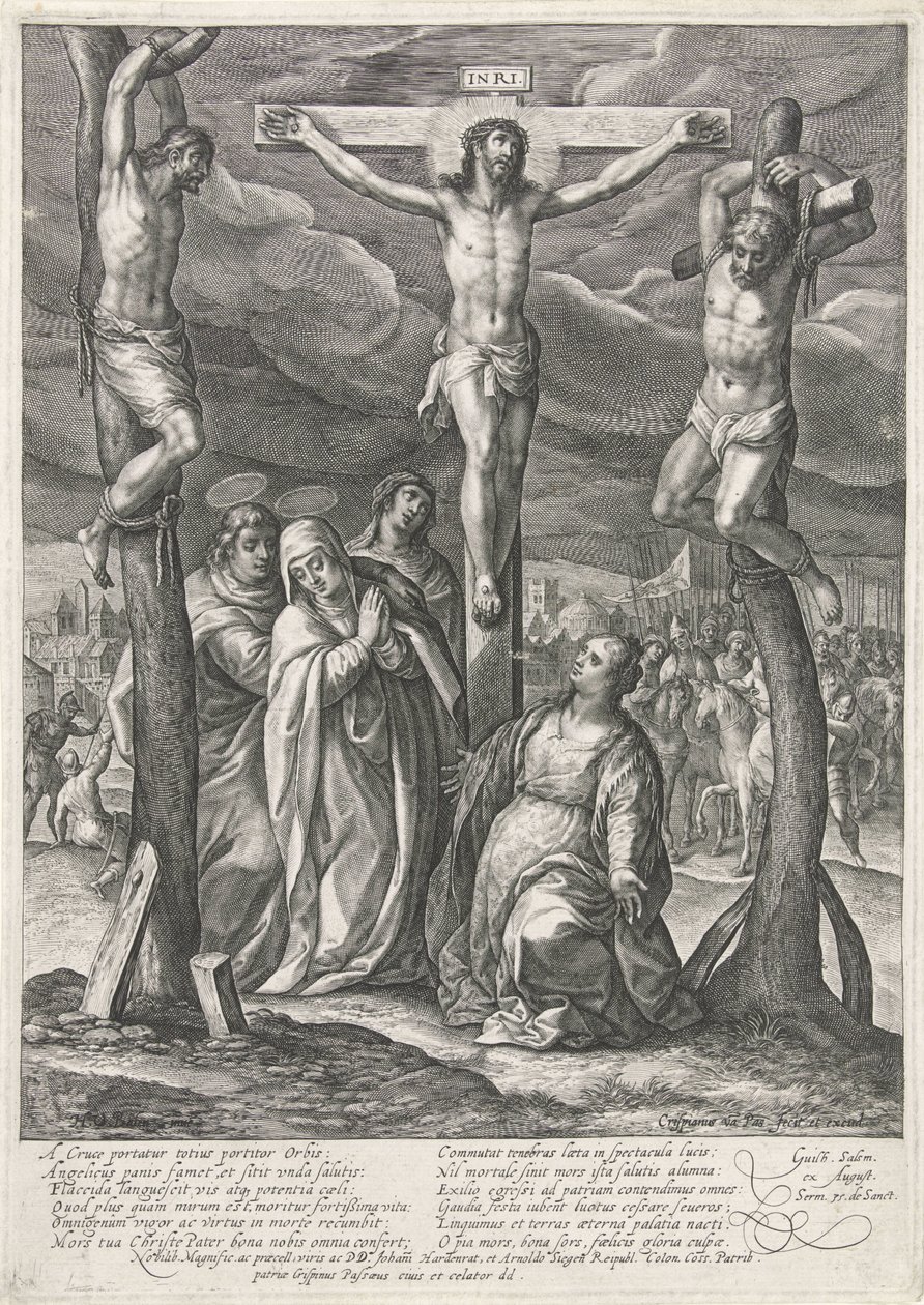 Kruisiging van Christus door Crispijn van de Passe (I)