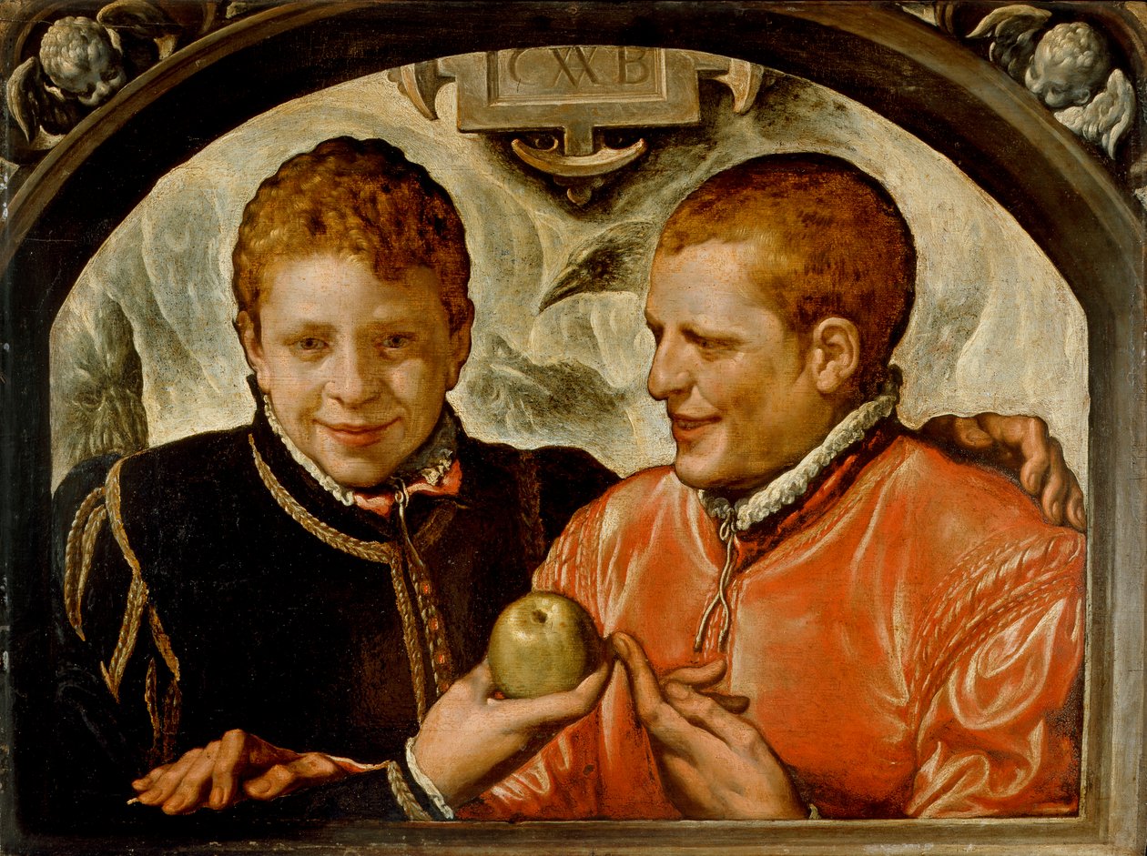 Twee Jonge Mannen door Crispin van den Broeck