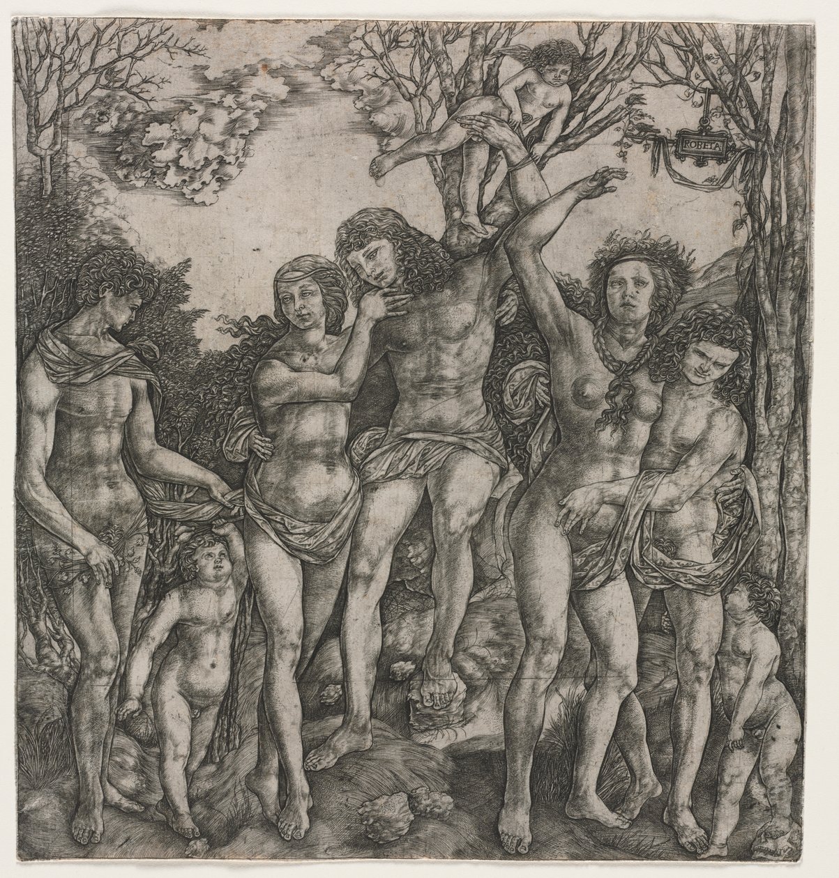 Allegorie van Vleselijke Liefde door Cristofano Robetta