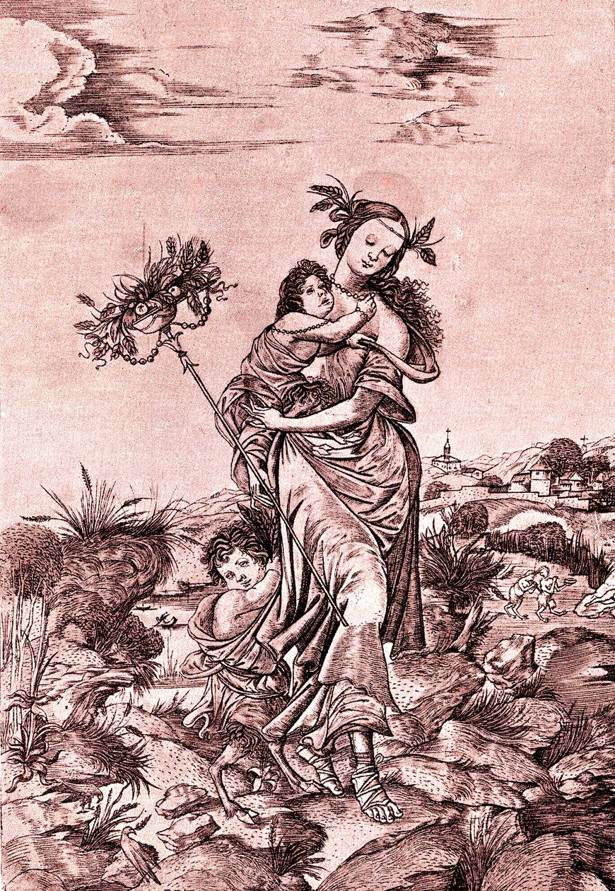 Ceres door Cristofano Robetta