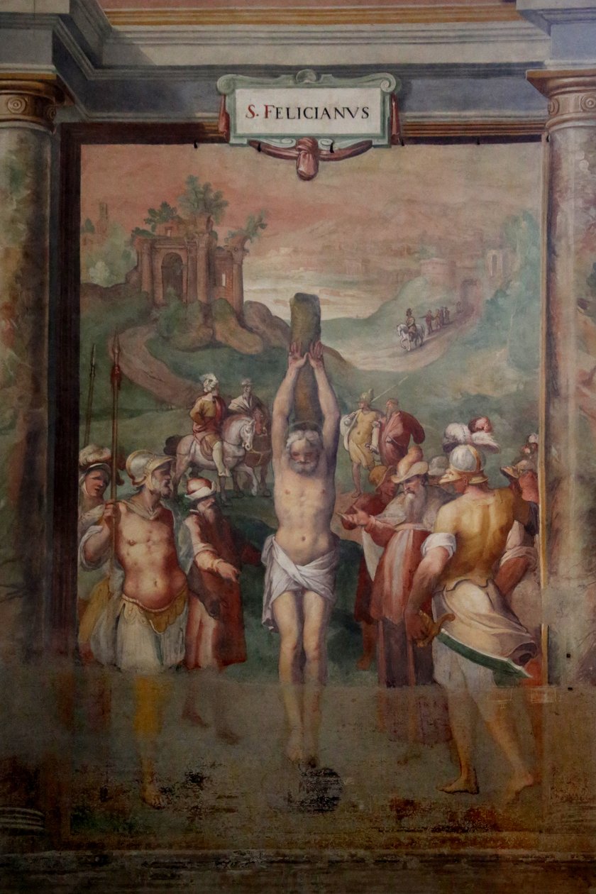 Het martelaarschap van St. Felicianus door Cristoforo and Tempesta, Antonio Roncalli