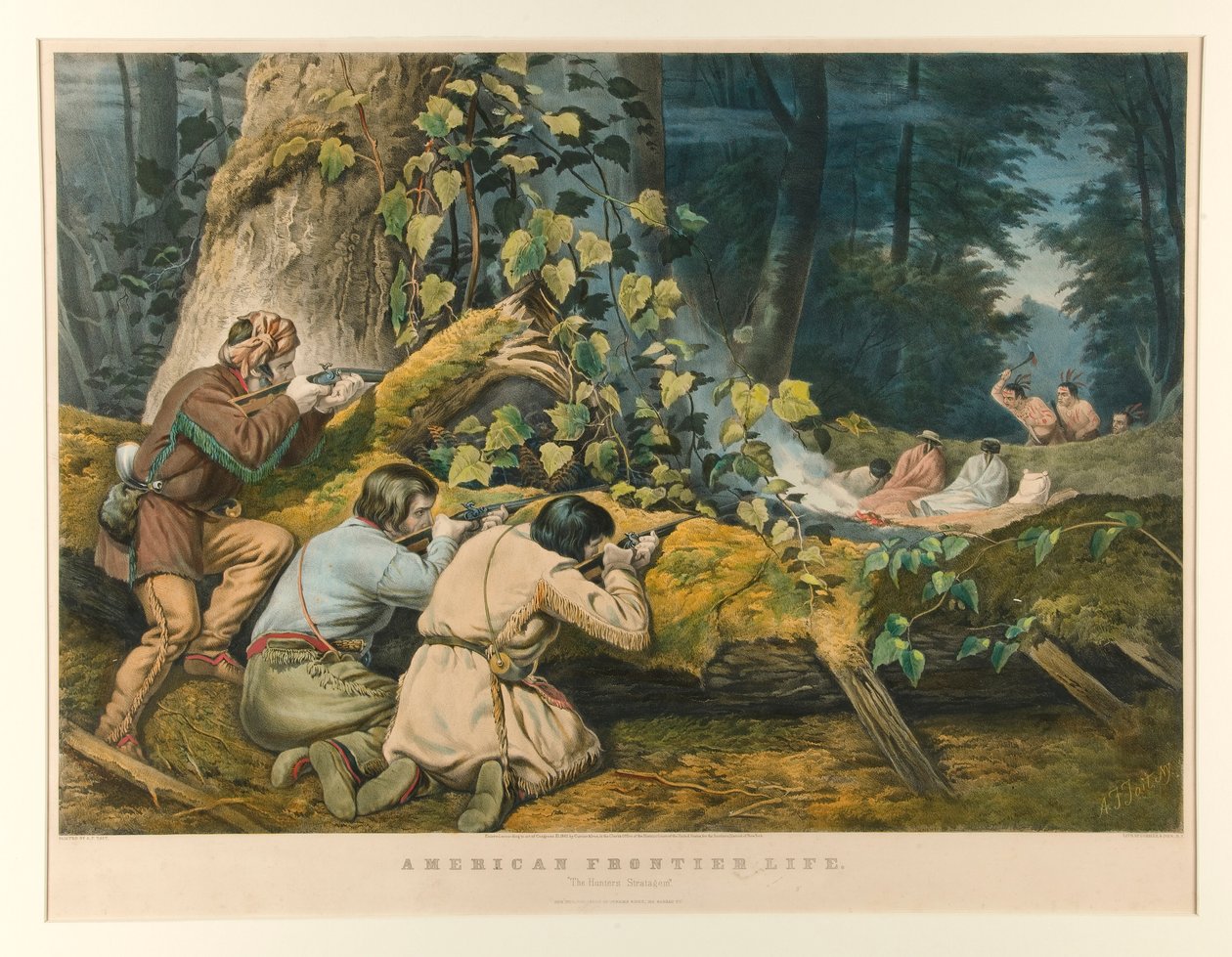 Amerikaans Frontier Leven door Currier and Ives