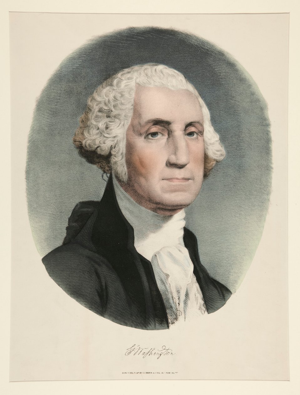 George Washington door Currier and Ives