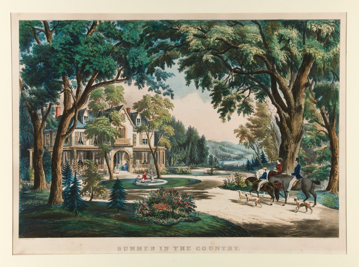 Zomer op het Platteland door Currier and Ives