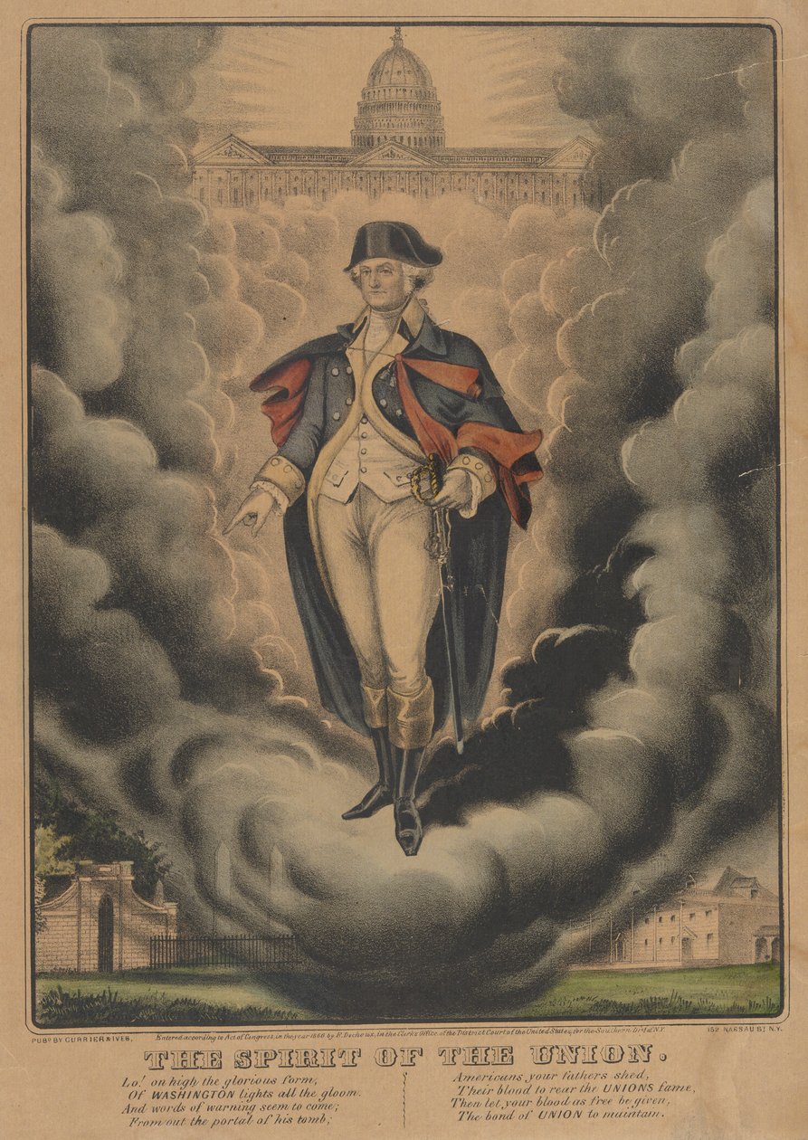 De geest van de unie door Currier and Ives