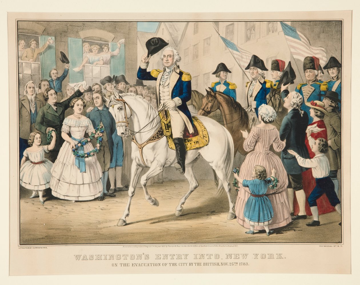 Washington door Currier and Ives