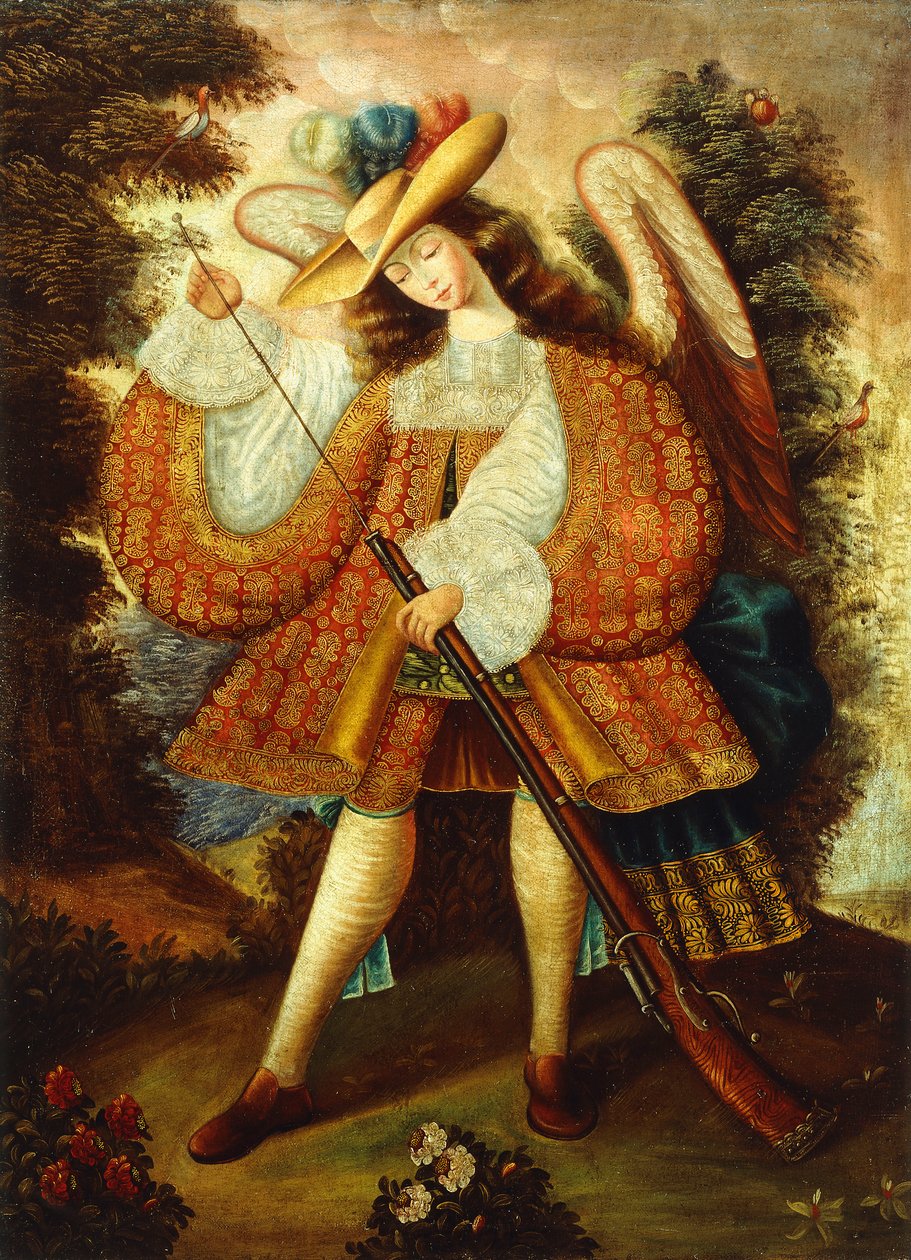 Aartsengel met Arquebus door Cuzco School