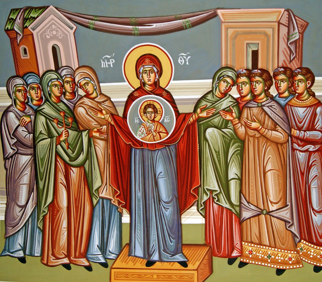 Maria met het kindje Jezus, Cyprus door Cypriot