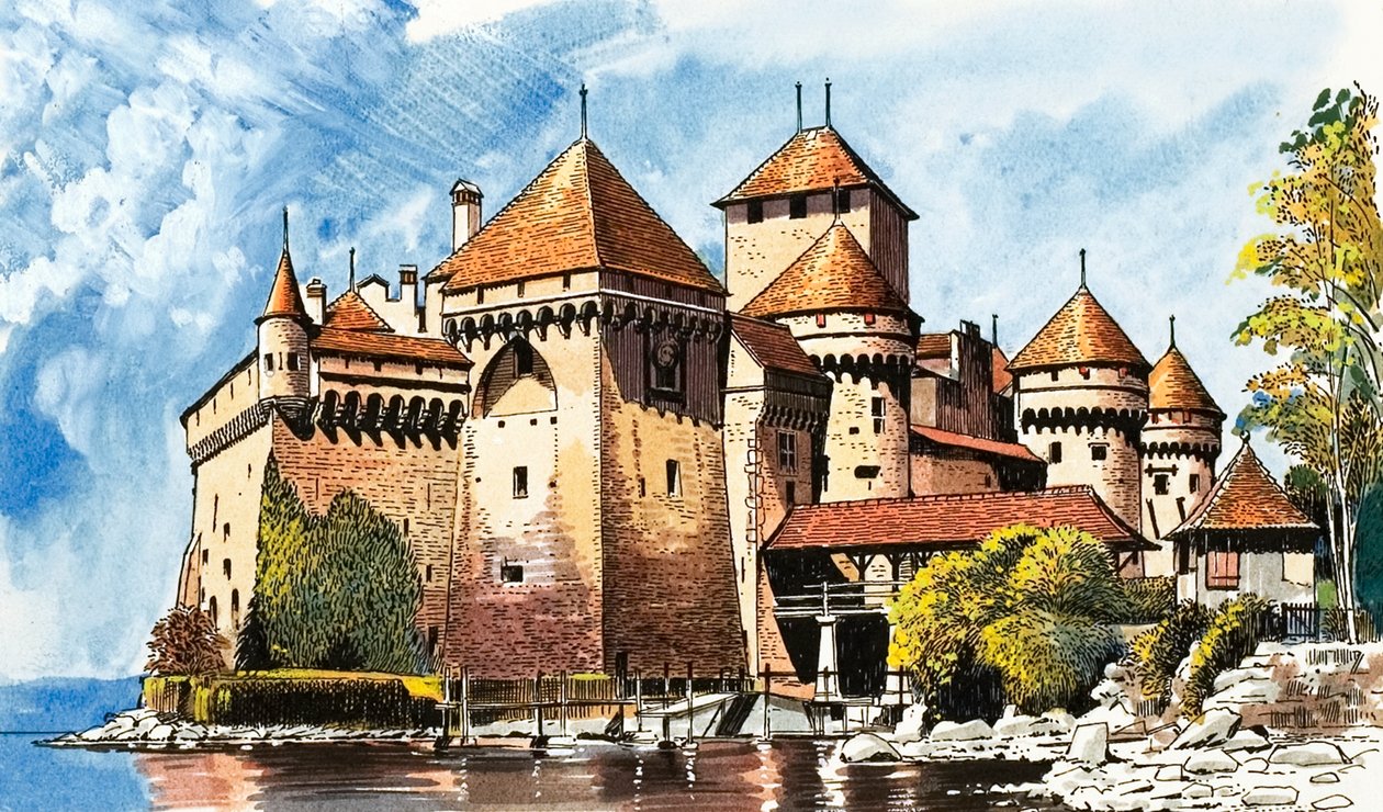 Kasteel De Chillon door Dan Escott