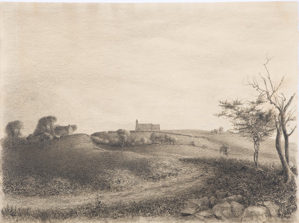 Parochiekerk, c.1916 door Daniel Oliver