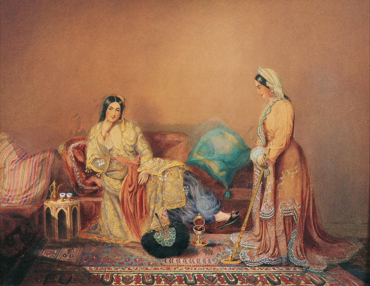 Phanariot Griekse dames door Daniel Valentine Rivière
