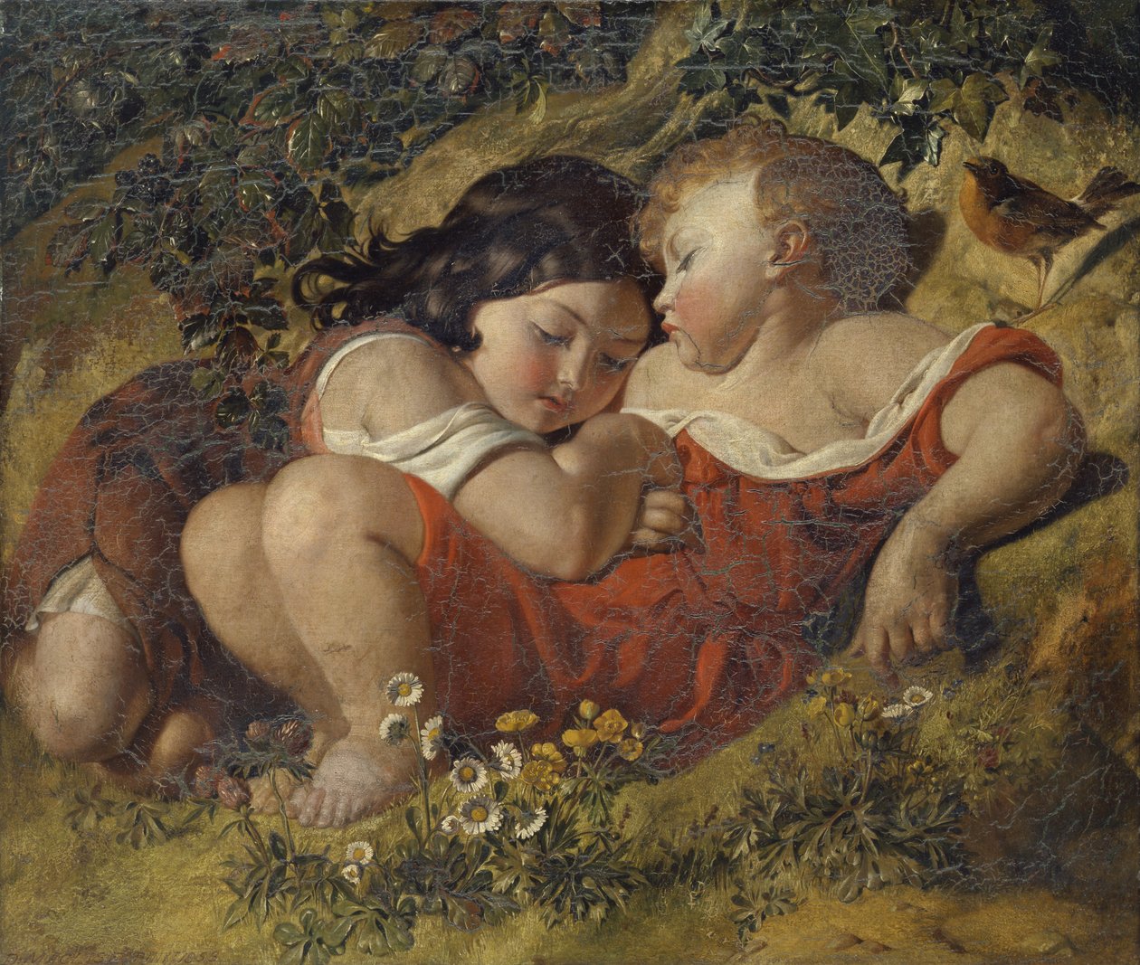 Kinderen in het bos door Daniel Maclise